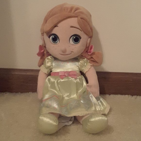 Frozen Young Anna Plush Doll 14" Retired** - Picture 1 of 5